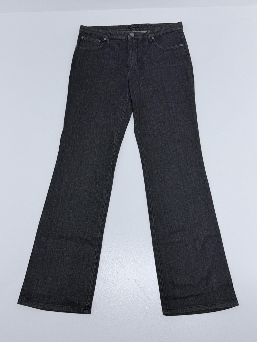 Escada Straight Leg Jeans Women EU 40 US 10 Washed Charcoal 33 Inseam NWOT
